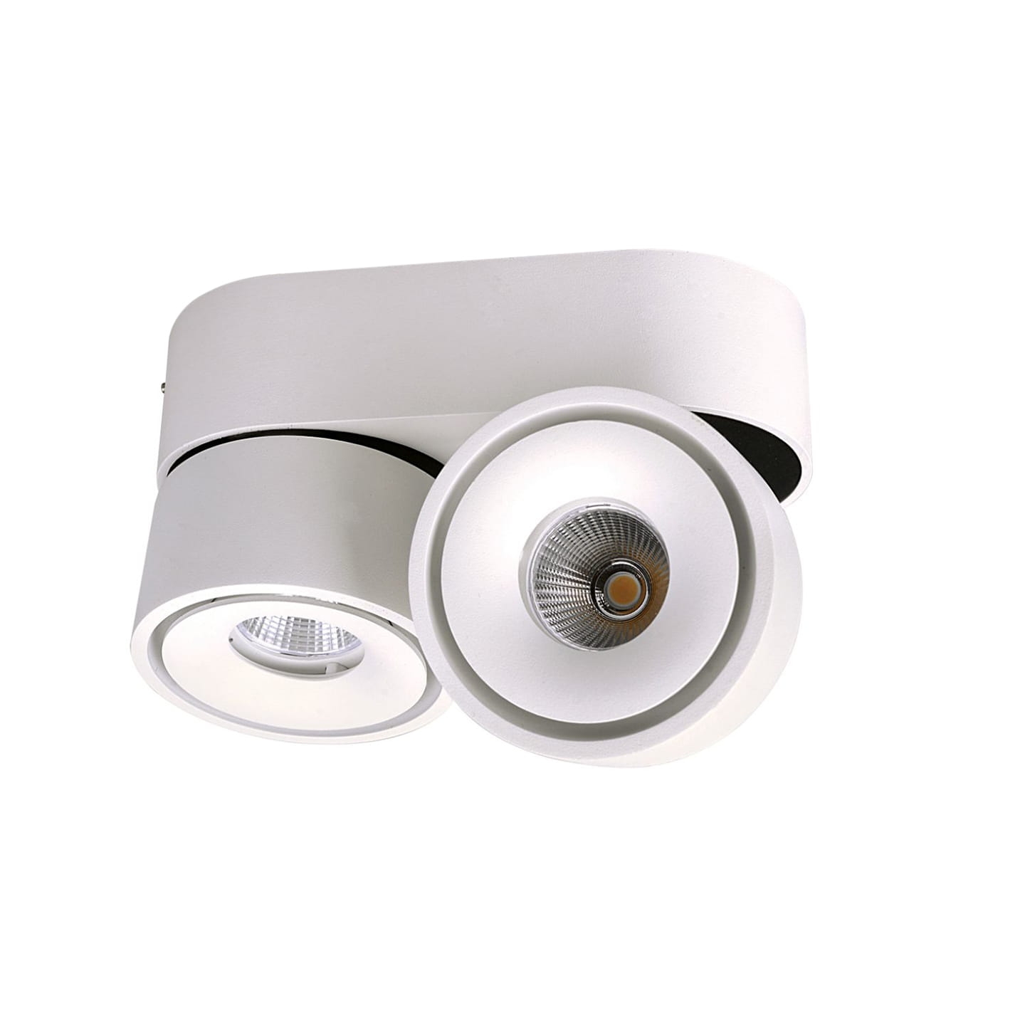 Tuba sufitowa ruchoma ściemnialna biała 2x9W