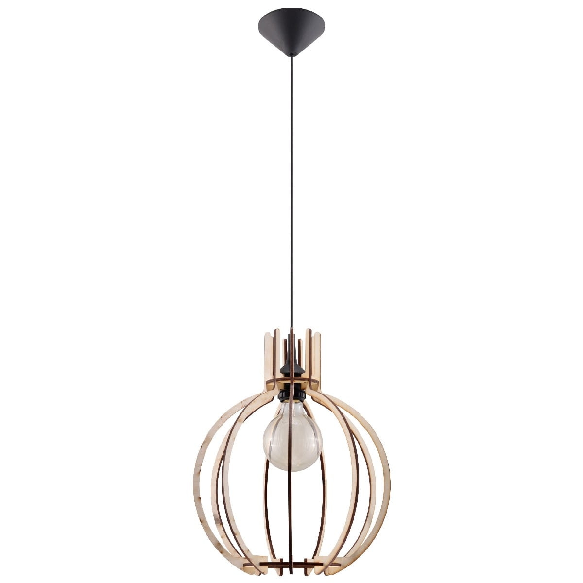 Lampa wisząca skandynawska drewniana ARANCIA