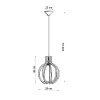 Lampa wisząca skandynawska drewniana ARANCIA