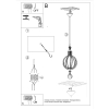 Lampa wisząca skandynawska drewniana ARANCIA