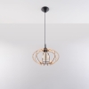 Lampa wisząca z drewna skandynawska MANDELINO