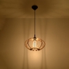 Lampa wisząca z drewna skandynawska MANDELINO