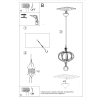 Lampa wisząca z drewna skandynawska MANDELINO