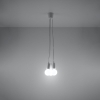 Lampa wisząca żarówki na kablu biała DIEGO 3xE27