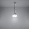 Lampa wisząca żarówki na kablu biała DIEGO 3xE27