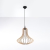 Lampa wisząca skandynawska drewniana ELZA