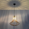 Lampa wisząca skandynawska drewniana ELZA