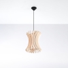 Lampa wisząca z drewna skandynawska ORIANA