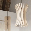 Lampa wisząca z drewna skandynawska ORIANA