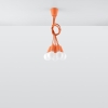Lampa wiszące żarówki pomarańczowa DIEGO 5xE27