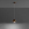 Lampa z drewna wisząca WOODY naturalne drewno