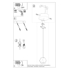 Lampa z drewna wisząca WOODY naturalne drewno