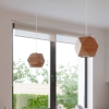 Lampa z drewna wisząca WOODY naturalne drewno