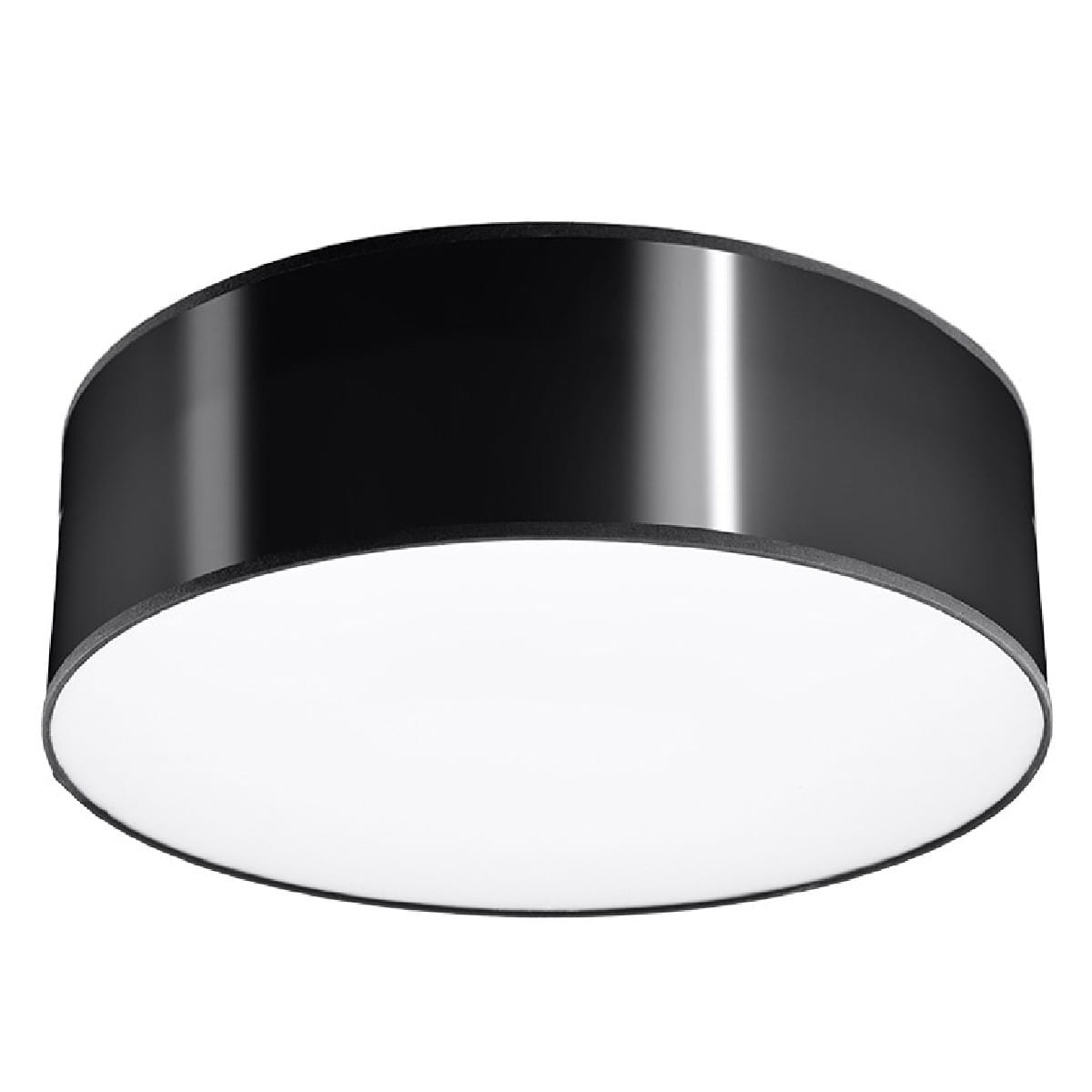 Plafon okrągły czarny ARENA 25 cm E27