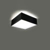 Plafon kwadratowy czarny E27 LED HORUS 25