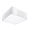 Plafon kwadratowy biały E27 LED HORUS 25