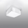 Plafon kwadratowy biały E27 LED HORUS 25