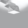 Plafon geometryczny sufitowy srebrny HEXA 25 cm