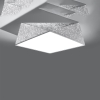 Plafon geometryczny srebrny sufitowy HEXA 45 cm