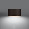 Plafon LED 50 cm czarny okrągły OTTO