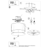 Plafon LED 50 cm biały okrągły OTTO