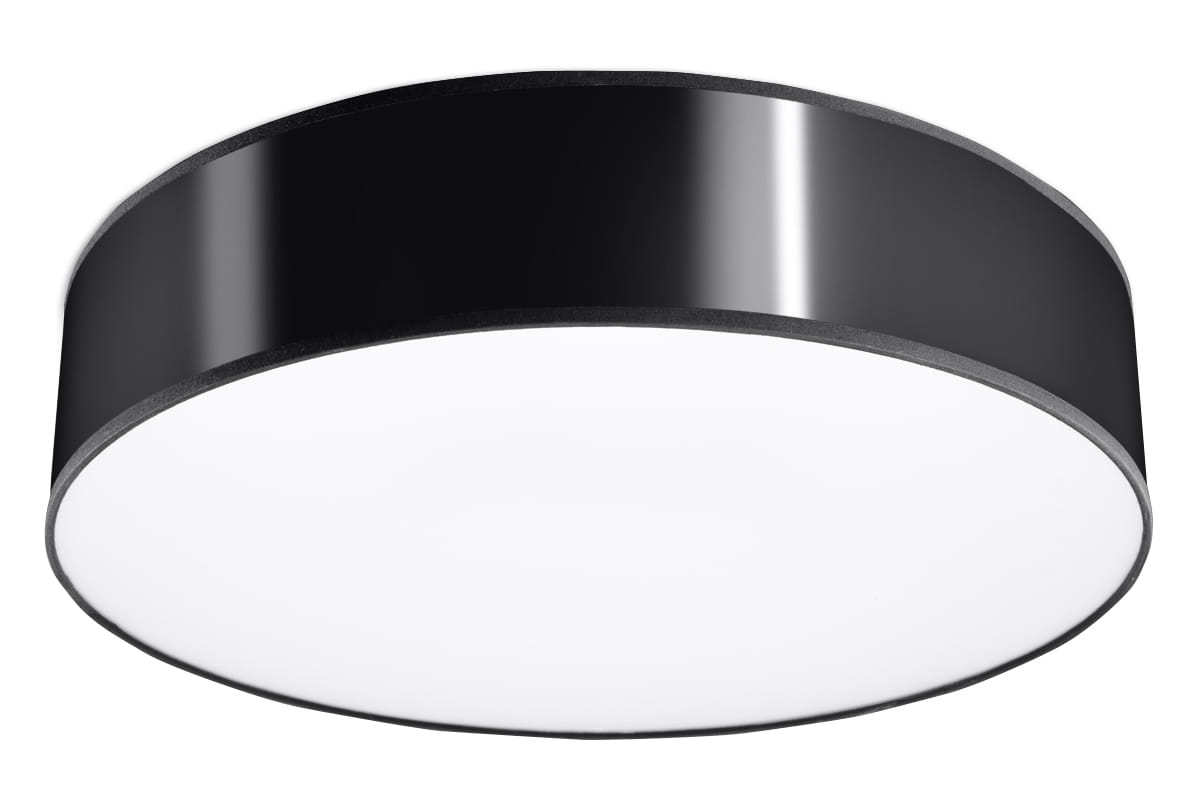 Plafon okrągły czarny ARENA 45 cm 3xE27