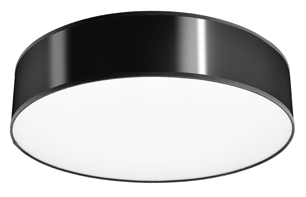 Plafon okrągły czarny ARENA 55 cm 4xE27