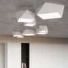 Plafon geometryczny sufitowy biały HEXA 25 cm
