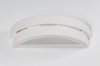 Ceramiczny kinkiet półokrągły dwustronny HELIOS biały E27