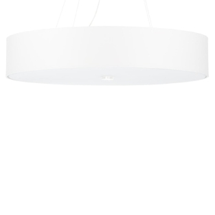 Lampa z abażurem wisząca biała SKALA 70 cm