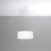 Lampa z abażurem wisząca biała SKALA 30 cm