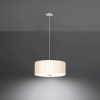 Lampa z abażurem wisząca biała SKALA 30 cm