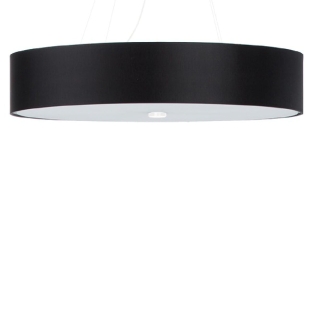 Lampa z abażurem wisząca czarna SKALA 70 cm