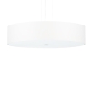 Lampa z abażurem wisząca biała SKALA 50 cm