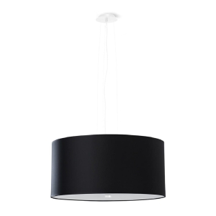 Lampa wisząca z abażurem czarna OTTO 50 cm