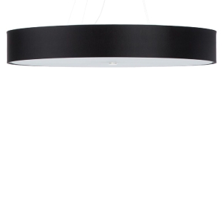 Duża lampa wisząca czarna z abażurem SKALA 100 cm