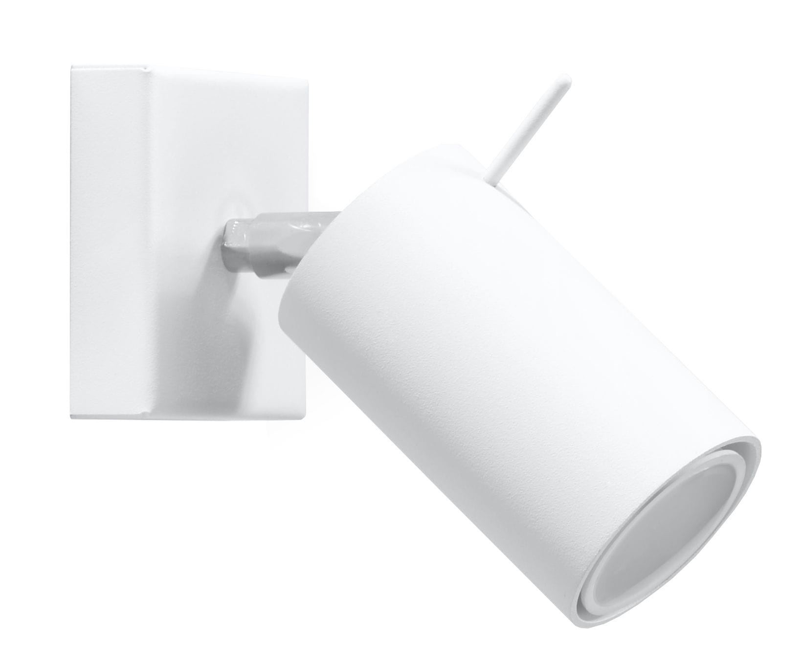 Kinkiet ścienny regulowany biały RING GU10