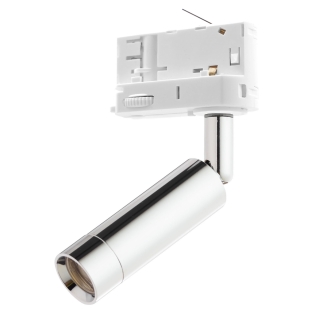 Reflektor na szynie chrom TRACER 3W neutralny 3-fazowy