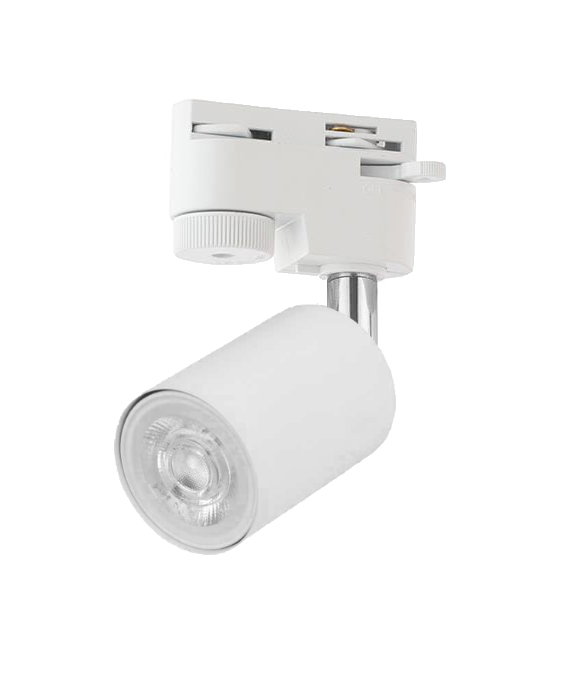 Lampa na szyne na żarówkę GU10 biała TRACER 1-fazowa