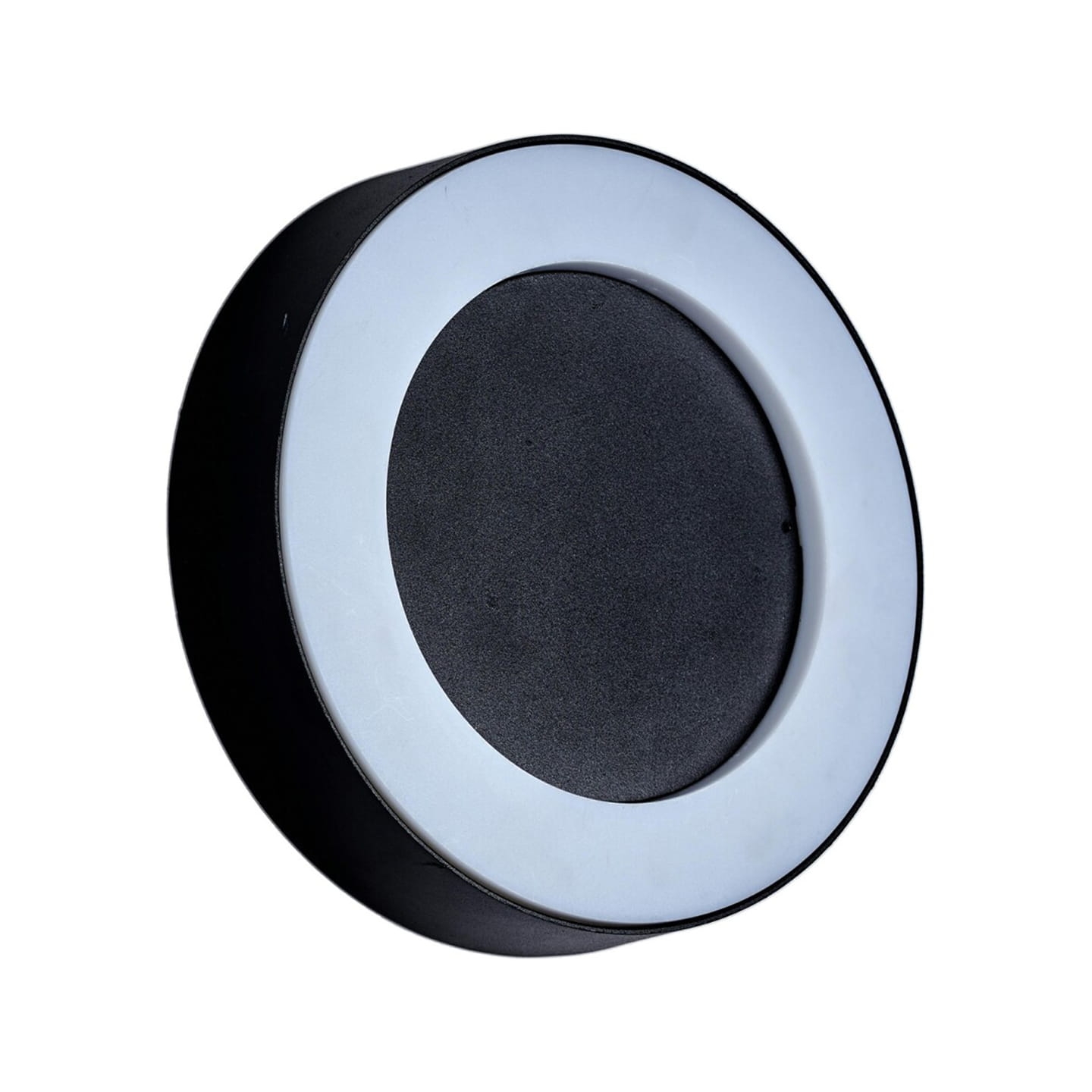 Lampa kinkiet zewnętrzna okrągła czarna LIBRA 12W 4000K IP54