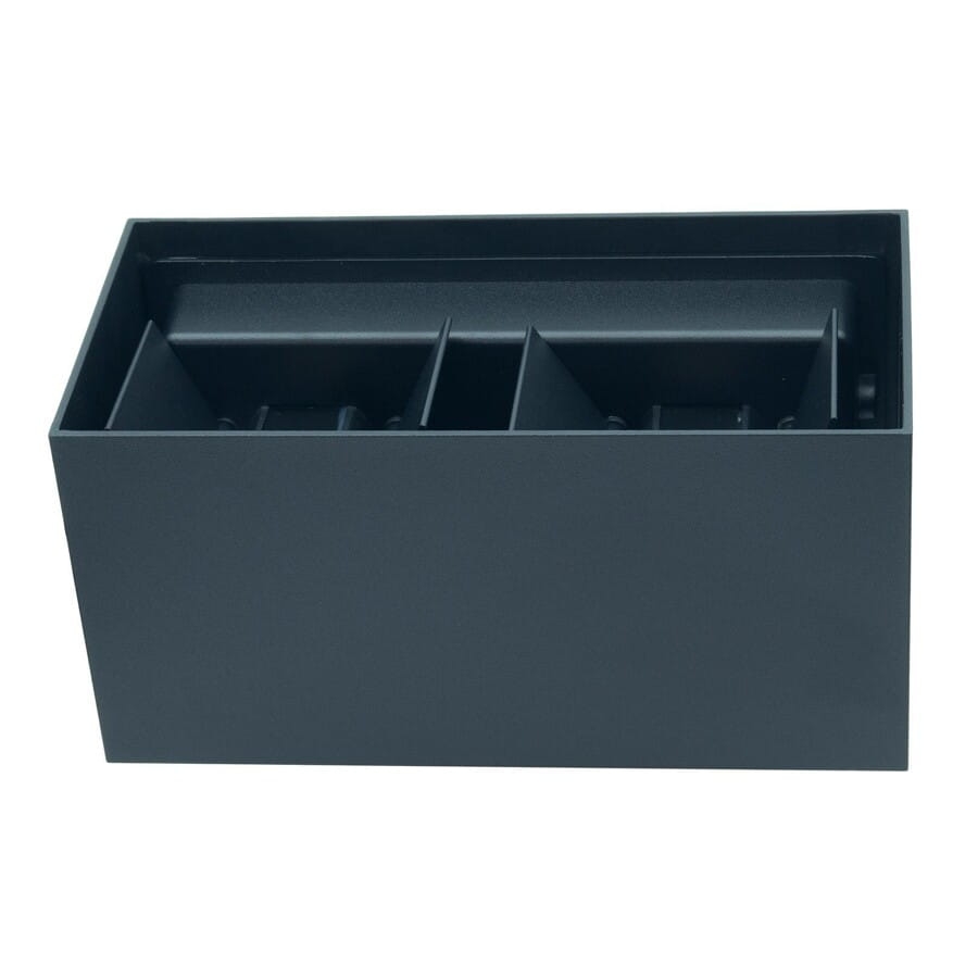 Kinkiet zewnętrzny góra dół czarny LEO II 4x3W 4000K