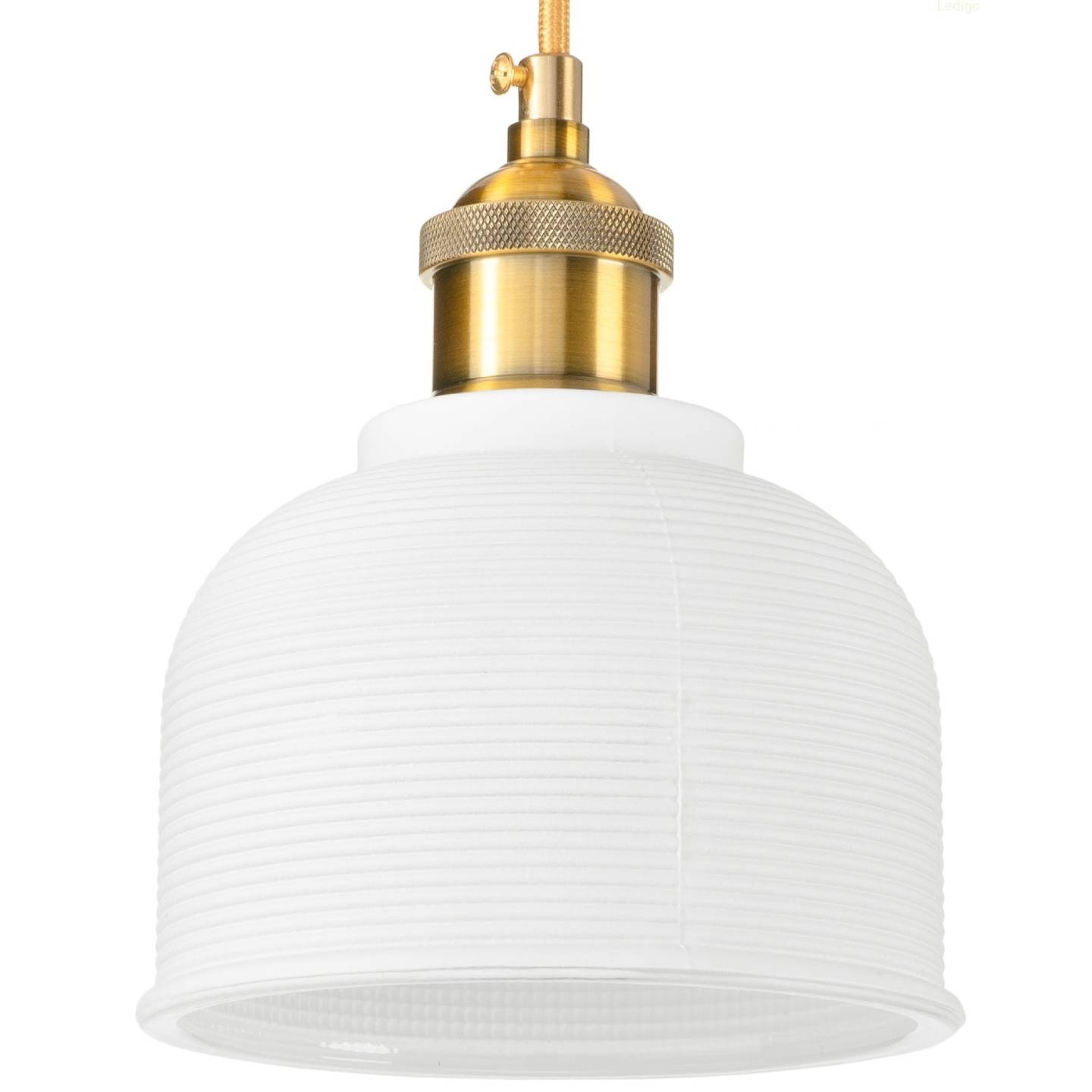 Lampa wisząca mleczne szkło BELL 1x E27