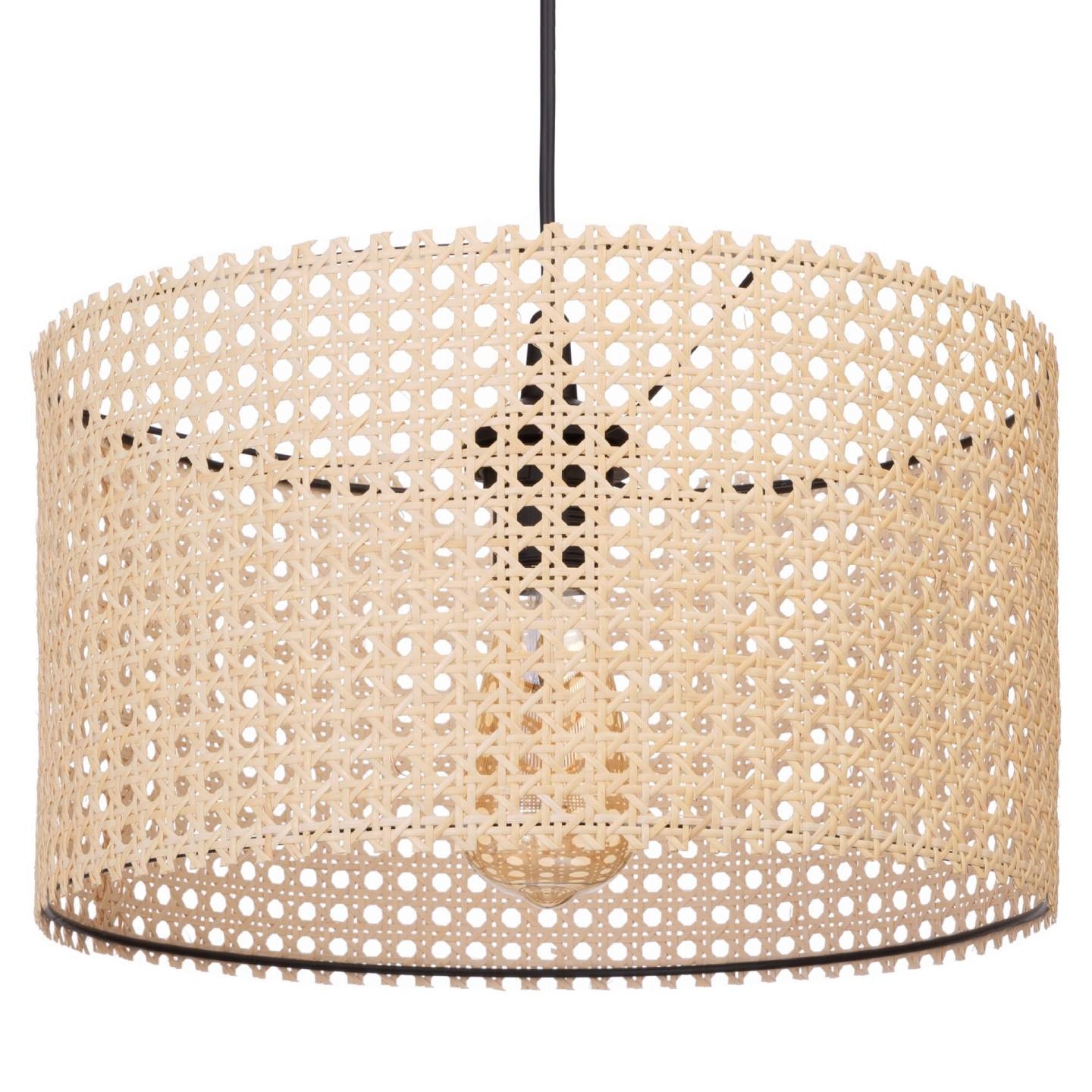 Lampa plecionka wiedeńska rattanowa 1xE27