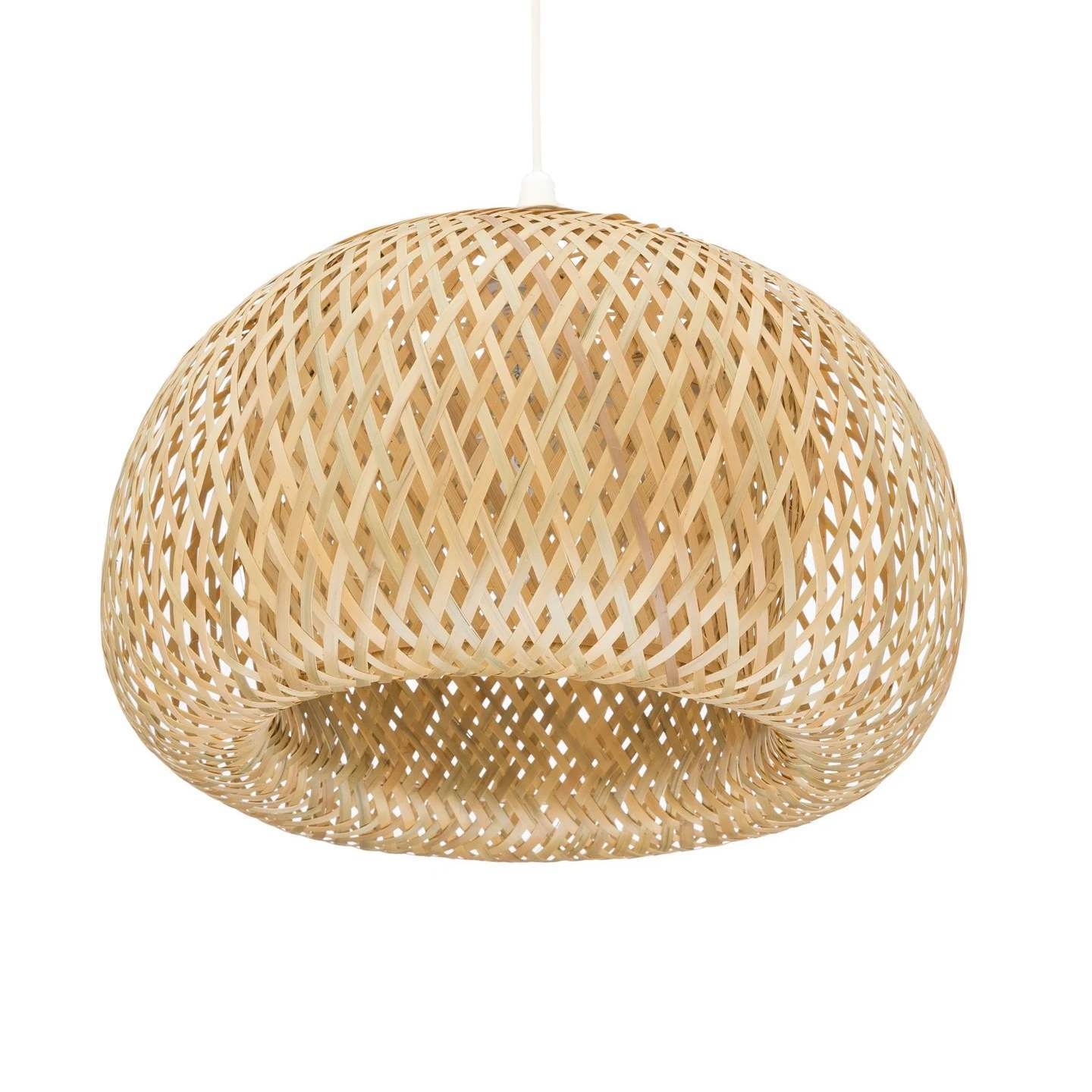Lampa wisząca bambusowa BOHO 1x E27 40cm DMT53.jpg