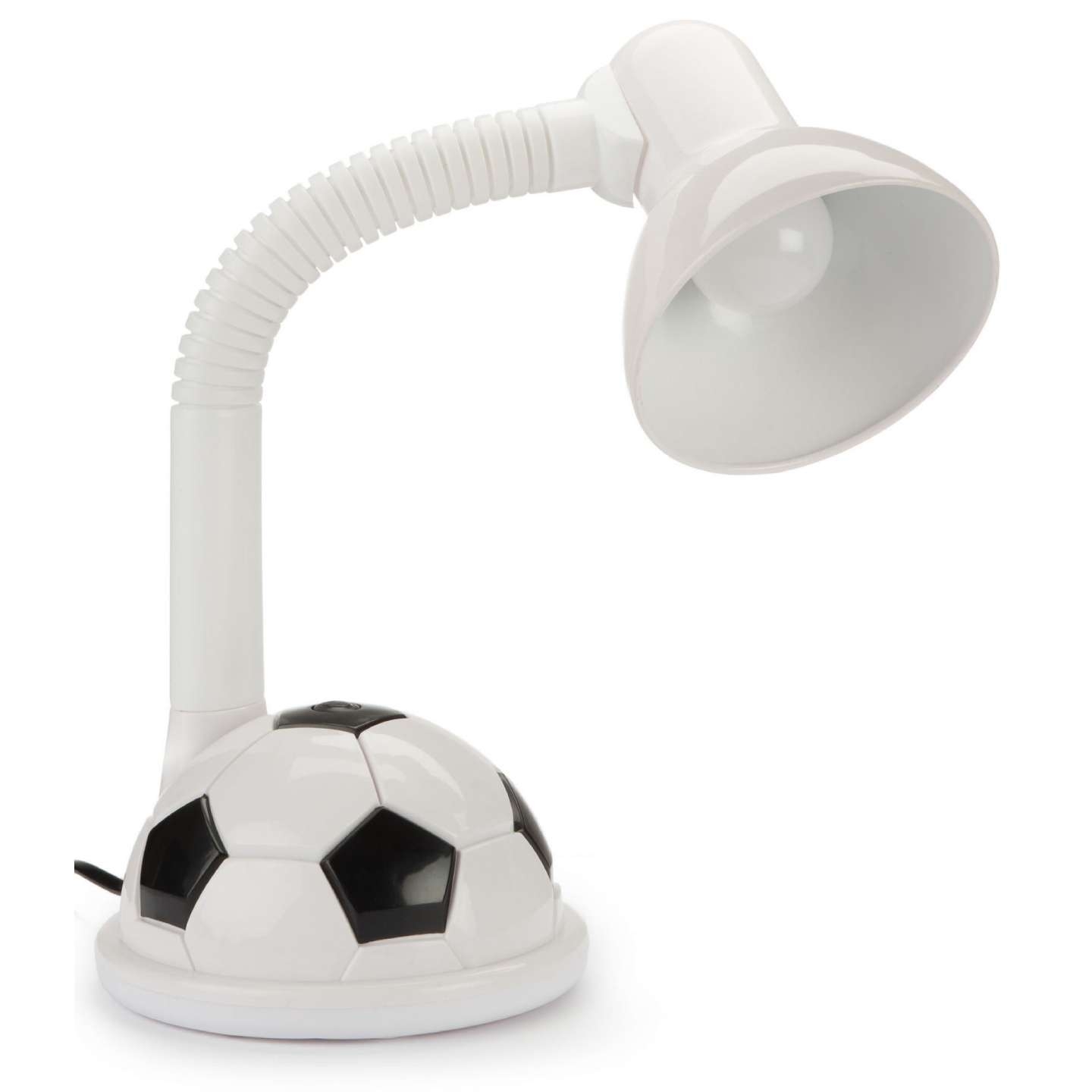 Lampka na biurko piłka nożna biała E27 z włącznikiem