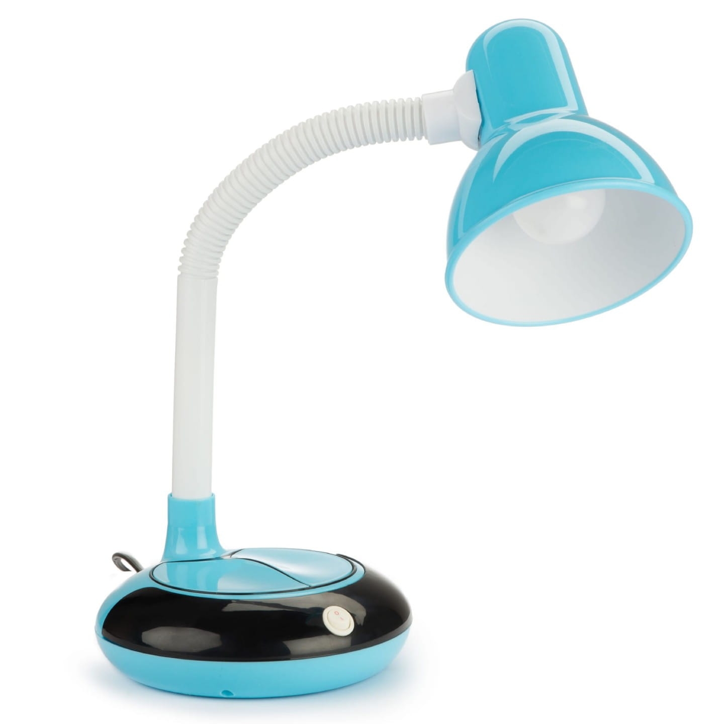 Lampka biurkowa niebieska E27 z włącznikiem