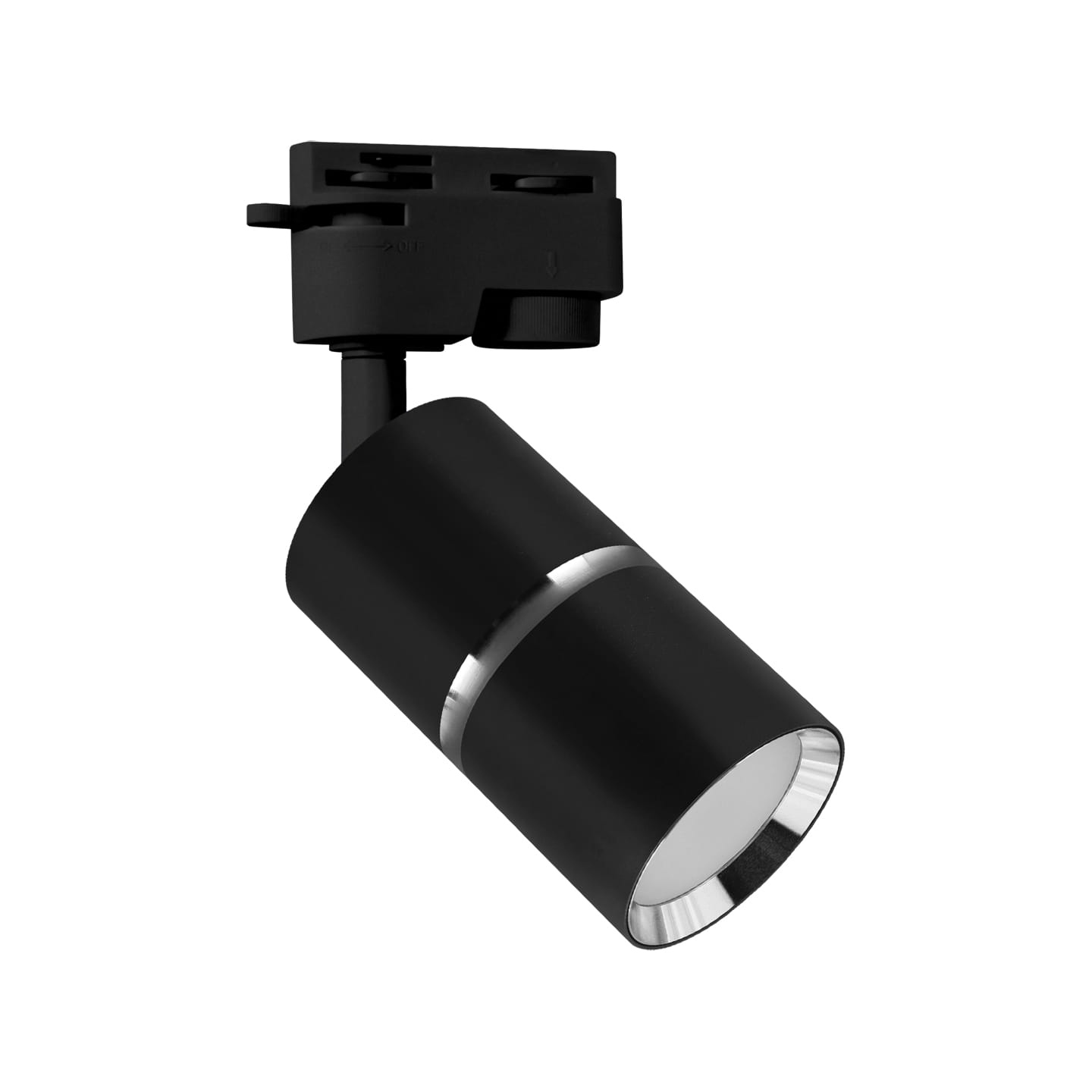 Oprawa do szynoprzewodu czarna chrom DIOR TRA gu10 1 fazowa