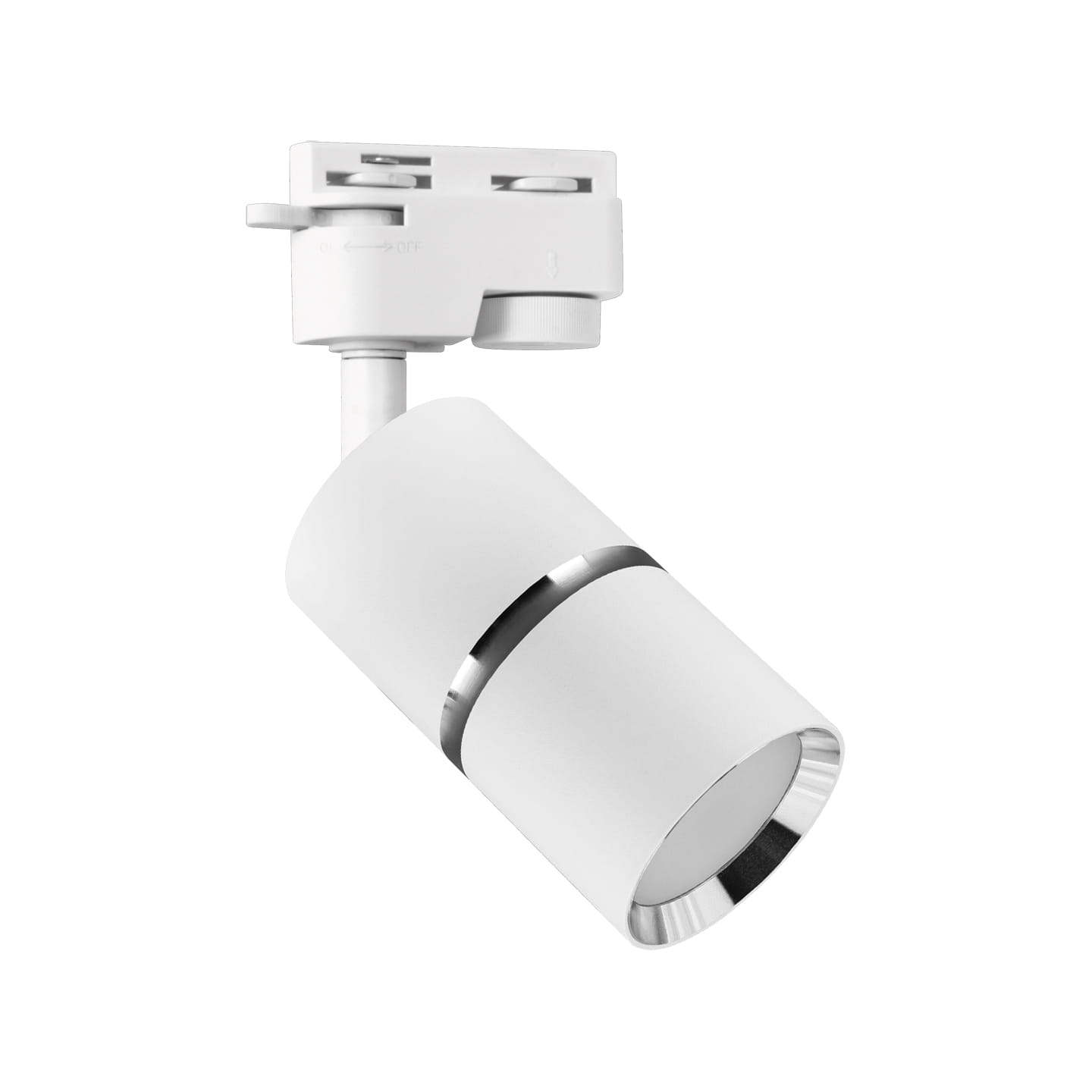 Oprawa do szynoprzewodu biała chrom DIOR TRA gu10 1 fazowa