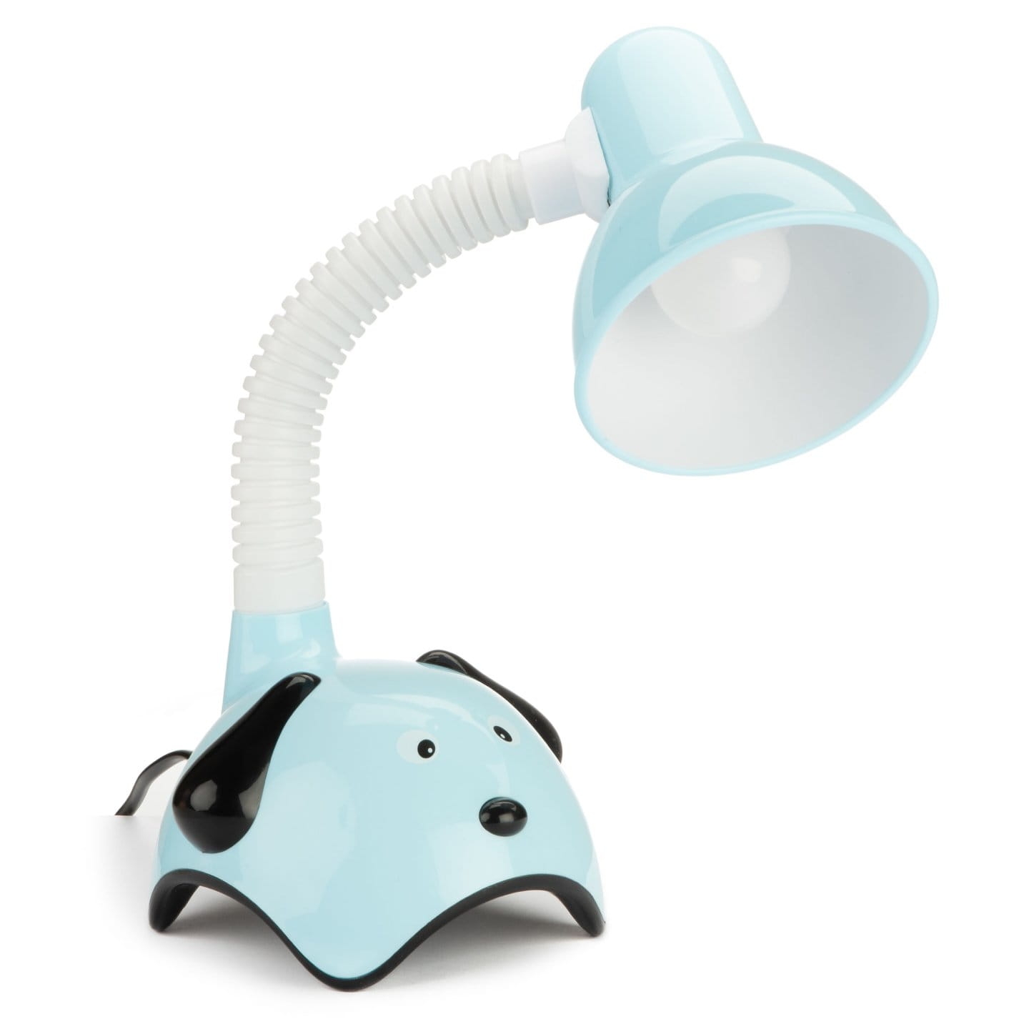 Lampka biurkowa dla chłopca piesek niebieski E27