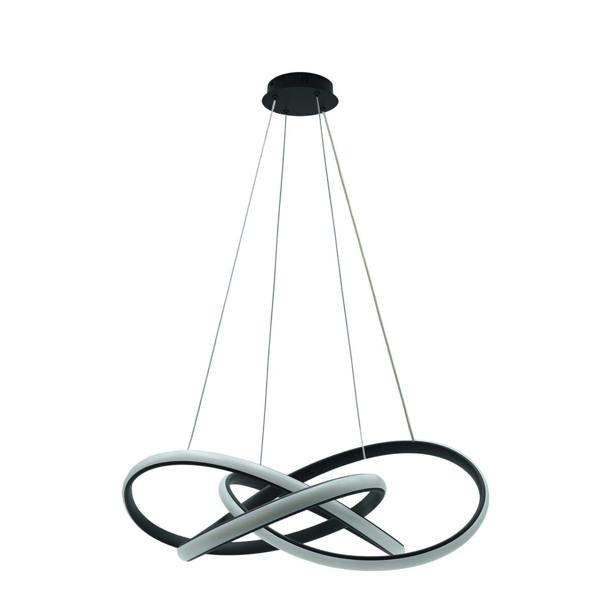 Lampa wisząca czarna nowoczesna LED Jasper 60W 4000K